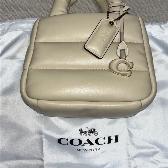 Coach Mini Pillow Tote Bag in Ivory - Picture 6 of 6